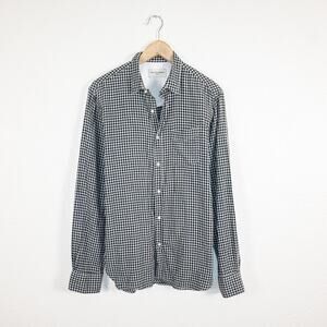Officine Generale Paris Men's Gingham Check Button up Shirt size Medium